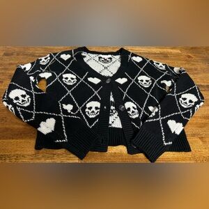 No Boundaries size Small (3-5) skeleton cardigan